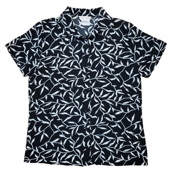 Vintage 90s Tropical Print Shirt - Picture 1 of 3